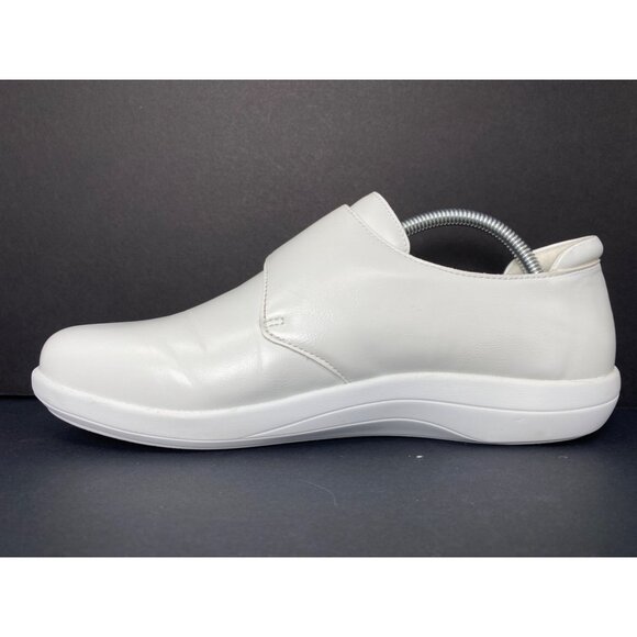 Alegria Spright sz 11 / 41 White Slip-On Shoes Non-Marking Slip Resistant Sole - Picture 6 of 10